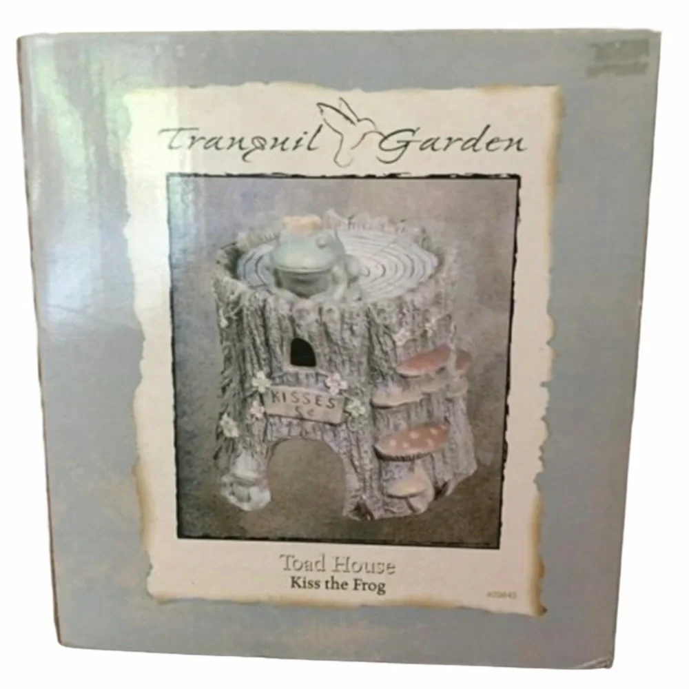Toad House Garden Decor Outdoor Kiss The Frog
